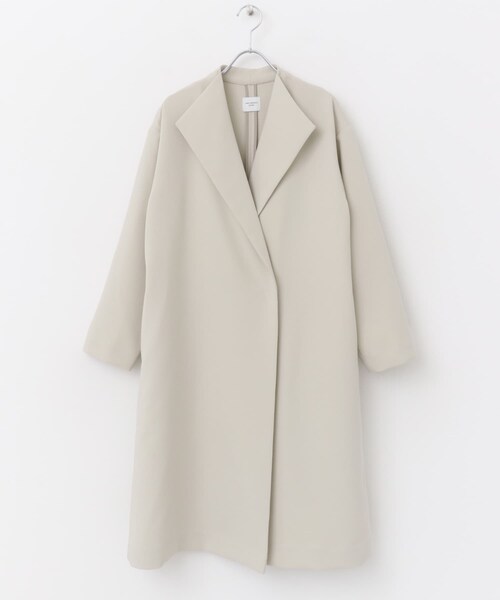 URBAN RESEARCH DOORS(アーバンリサーチドアーズ)の「ダブルクロスガウンコート(テーラードジャケット・レディース・L.BEIGE/NAVY・M)」の14枚目の写真