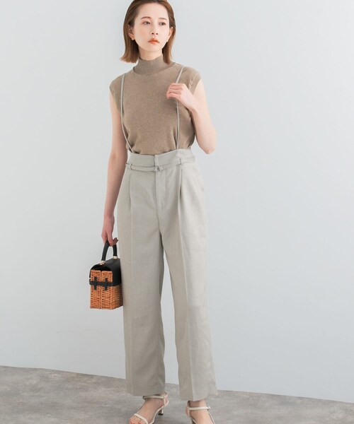 URBAN RESEARCH ROSSO（アーバンリサーチロッソ）の「マルチWAYリネンライクワイドパンツ（その他パンツ・レディース・GREEN/NUTS/CHARCOAL・36/38）」の22枚目の写真