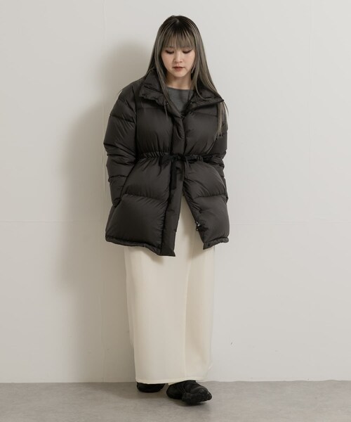 THE GOODLAND MARKET（ザグッドランドマーケット）の「KWD　MIDDLE DOWN JACKET（その他アウター・レディース・Black/White/Beige・FREE）」の10枚目の写真