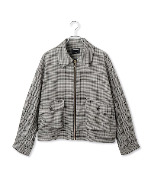 VIS(ビス)の「【MARY QUANT×VIS】ジップアップブルゾン(ブルゾン・レディース・ブラック/ブラック系・F)」の6枚目の写真