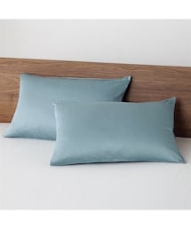 nissen | 綿１００％サテン織り枕カバー（同色２枚組）(寝具)