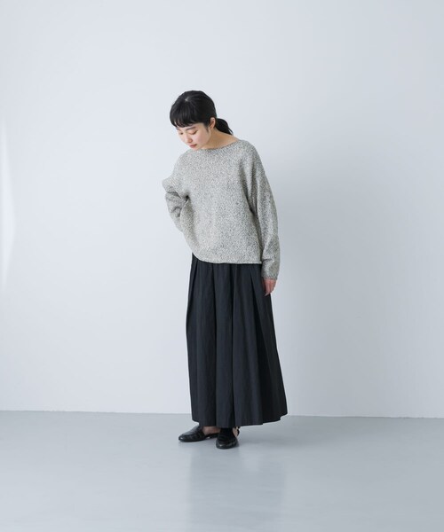 かぐれ（カグレ）の「コットンタックスカート（スカート・レディース・LIGHT GRAY/CHARCOAL/BLACK・Free）」の10枚目の写真