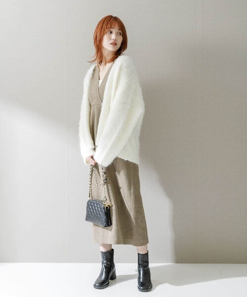 URBAN RESEARCH ROSSO（アーバンリサーチロッソ）の「バックベルトワンピース（ワンピース・レディース・navy/beige/d.bordeaux・36/38）」の7枚目の写真