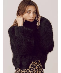 EVRIS | ファンシーヤーンハイネックニット(ニット/セーター)