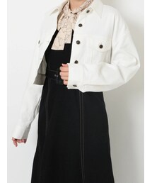 RESEXXY | ステッチデザインショートジャケット(デニムジャケット)