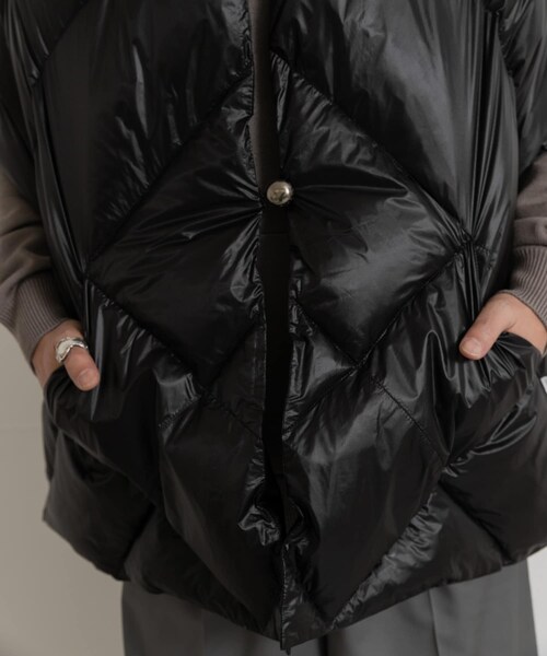 THE GOODLAND MARKET（ザグッドランドマーケット）の「『別注』KWD×ザ グッドランド マーケット　GREEN DOWN STALL（マフラー・レディース・BLACK・one）」の7枚目の写真