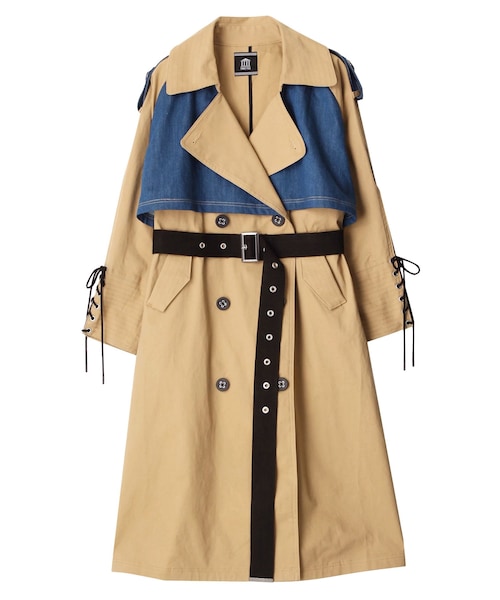 PAMEO POSE（パメオポーズ）の「Slash Denim Trench Coat（その他アウター・レディース・ミックス・F）」の2枚目の写真