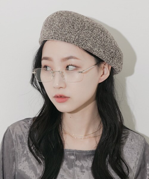 SMELLY（スメリー）の「ミックスパターンベレー（ハンチング/ベレー帽・レディース・BLK/BLU/BRN・-）」の13枚目の写真