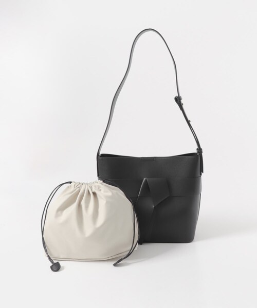 URBAN RESEARCH DOORS（アーバンリサーチドアーズ）の「リボンショルダーバッグ（ショルダーバッグ・レディース・CAMEL/BLACK・One）」の5枚目の写真