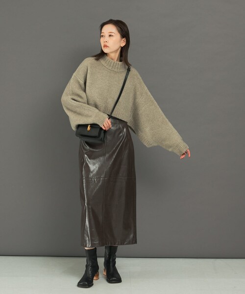 URBAN RESEARCH ROSSO（アーバンリサーチロッソ）の「クロップドマルチウェイニット（ニット/セーター・レディース・beige/aqua・FREE）」の15枚目の写真