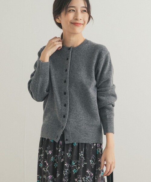 URBAN RESEARCH DOORS（アーバンリサーチドアーズ）の「ウールサテン釦コンパクトカーディガン（カーディガン/ボレロ・レディース・L/GRAY/YELLOW/TOP GRAY・M）」の18枚目の写真