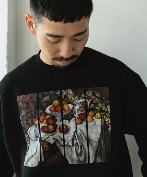 URBAN RESEARCH DOORS(アーバンリサーチドアーズ)の「セザンヌ アートプリント裏起毛スウェット(スウェット・メンズ・GRAY/BLACK・M/L)」の2枚目の写真