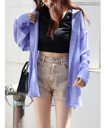 EVRIS | シアーオーバーシャツ(シャツ/ブラウス)