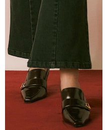 RESEXXY | ポインテッドトゥローファーミュール(その他シューズ)