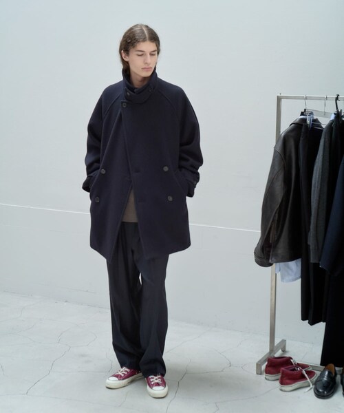 URBAN RESEARCH（アーバンリサーチ）の「new basic　DOUBLE BREAST HALF COAT（その他アウター・メンズ・NAVY・M/L/XL）」の4枚目の写真