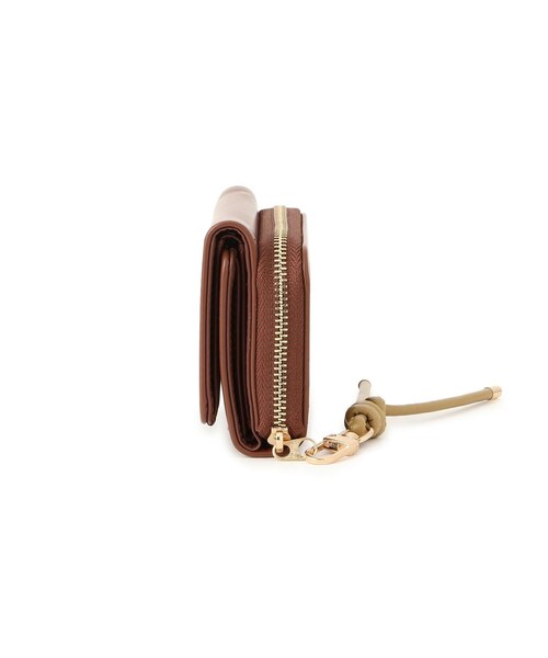 ROPE' PICNIC（ロペピクニック）の「コードストラップ付き三つ折りウォレット（財布・レディース・ブラック/ブラウン/ベージュ系・F）」の12枚目の写真