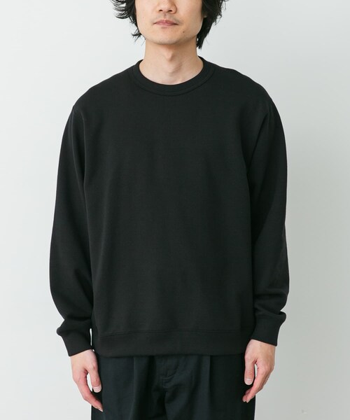 URBAN RESEARCH DOORS(アーバンリサーチドアーズ)の「STILL BY HAND PIMA COTTON SWEATSHIRTS(スウェット・メンズ・ASH WHITE/K.BEIGE/INK BLACK・46/48)」の10枚目の写真