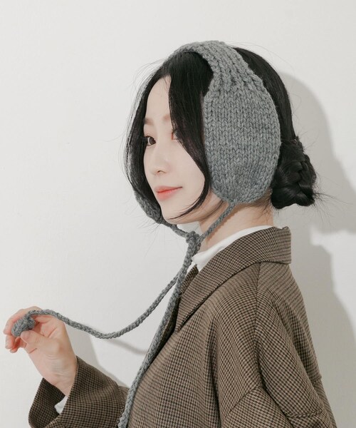 SMELLY（スメリー）の「ニットイヤーマフ（イヤーマフ・レディース・IVO/GRY/MOC・-）」の17枚目の写真