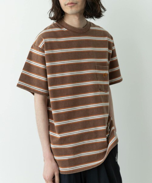 URBAN RESEARCH Sonny Label（アーバンリサーチサニーレーベル）の「HANG TEN　LA HOJJA BORDER T-SHIRTS（Tシャツ/カットソー・メンズ・OFF/BRWON・M/L）」の14枚目の写真