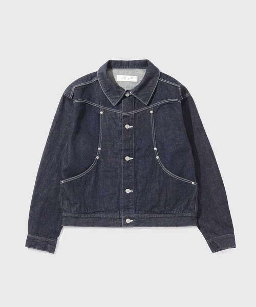 ADAM ET ROPE'(アダムエロペ)の「【BAL/バル】CARB POCKET DENIM JACKET(デニムジャケット・メンズ・ブラック/ネイビー・2/3)」の4枚目の写真