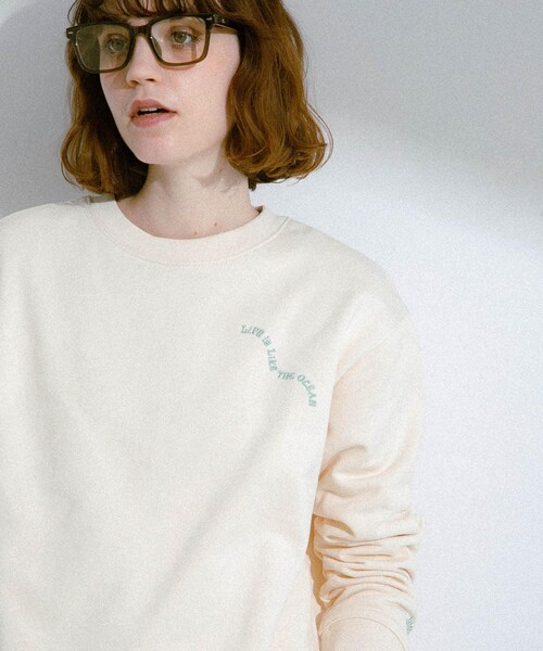 URBAN RESEARCH Sonny Label（アーバンリサーチサニーレーベル）の「TOYAMEGコラボアートプリントスウェット（スウェット・レディース・グレー/アイボリー/ピンク・Free）」の5枚目の写真