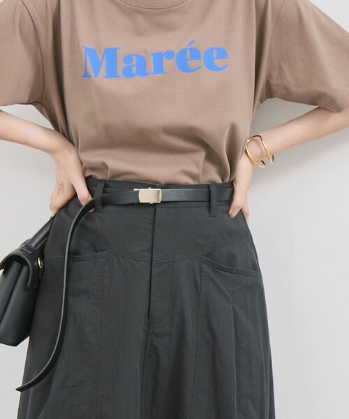 VIS(ビス)の「20mm幅スムースガチャベルト(ベルト・レディース・ブラック/ダークブラウン/ベージュ系・F)」の7枚目の写真