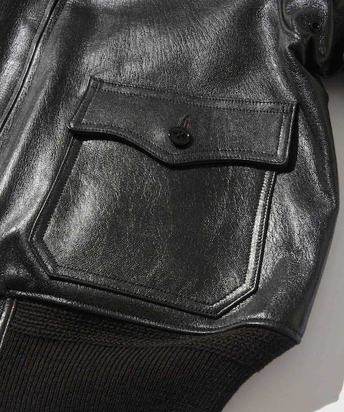 ADAM ET ROPE'(アダムエロペ)の「【BUZZ RICSONS WILLIAM GIBSON COLLECTION】BLACK G-1(ライダースジャケット・メンズ・ブラック・40/42/44)」の13枚目の写真