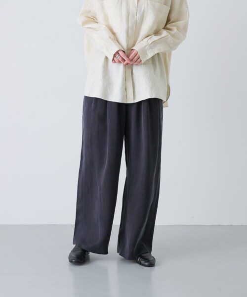 かぐれ（カグレ）の「キュプラストレートパンツ（その他パンツ・レディース・NAVY/BLACK・Free）」の18枚目の写真