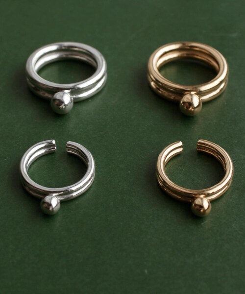 URBAN RESEARCH（アーバンリサーチ）の「『別注』Naotokojima×URBAN RESEARCH　ball ring（リング・レディース・SILVER/GOLD・11/13）」の12枚目の写真