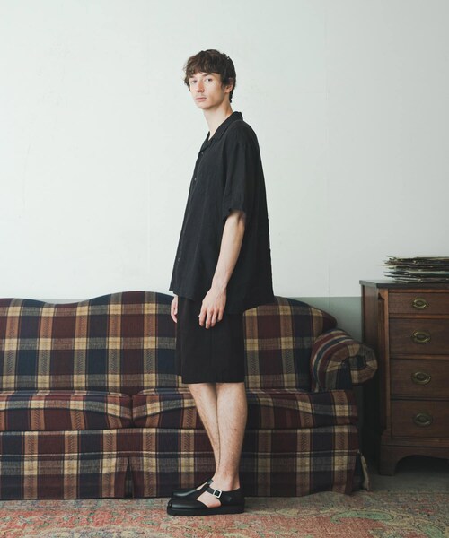 URBAN RESEARCH(アーバンリサーチ)の「『別注』BROOKS BROTHERS×URBAN RESEARCH PLEAT SHORTS(その他パンツ・メンズ・BLACK/ECRU・M/L/XL)」の6枚目の写真