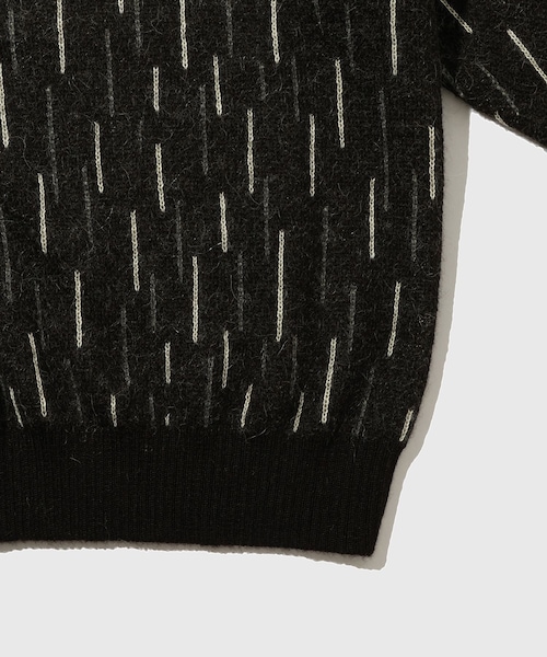 ADAM ET ROPE'(アダムエロペ)の「【MARKAWARE/マーカウェア】RAIN DROP PATTERN JUMPER(ニット/セーター・メンズ・ブラック・2/3)」の7枚目の写真