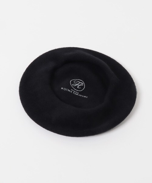URBAN RESEARCH(アーバンリサーチ)の「KIJIMA TAKAYUKI W CASHMERE BASQUE BERET(ハンチング/ベレー帽・メンズ・01BLACK/04GRAY・one)」の5枚目の写真