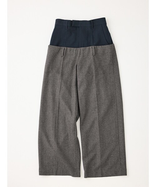 ADAM ET ROPE'（アダムエロペ）の「LOW-SLUNG LIKE PANTS（スラックス・レディース・チャコール/ブラウン・36/38/40）」の21枚目の写真