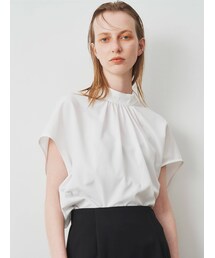 ELENDEEK | STAND COLOR SLEEVELESS BL(シャツ/ブラウス)