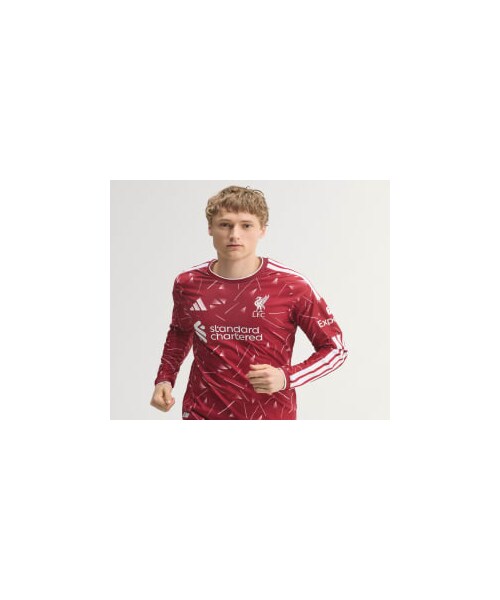 adidas(アディダス)の「リバプールFC 26/27 ホーム オーセンティック ユニフォーム 長袖(トップス・メンズ・バーガンディ・XS/S/M/L/XL/2XL/3XL/4XL/5XL/6XL)」の5枚目の写真