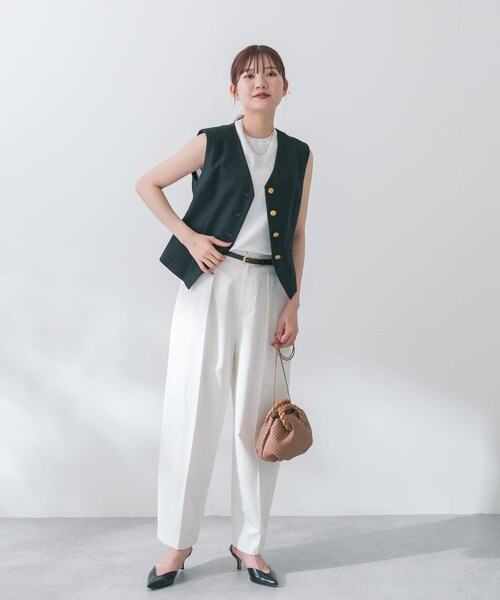 URBAN RESEARCH ROSSO（アーバンリサーチロッソ）の「ネップツイードコンパクトジレ（ベスト・レディース・NAVY/IVORY・FREE）」の16枚目の写真
