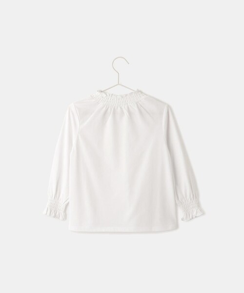ROPE' PICNIC（ロペピクニック）の「【KIDS/キッズ】スタンドフリルシャーリングカットソー/セレモニー対応（Tシャツ/カットソー・キッズ・オフホワイト・110/120/130/140/150）」の7枚目の写真
