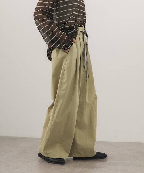 KBF（ケイビーエフ）の「ベルトSETオーバルパンツ（その他パンツ・レディース・NAVY/BROWN/BEIGE・36/38）」の2枚目の写真