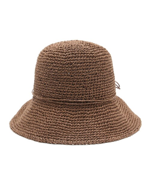 VIS(ビス)の「ナチュラル雑材ハット(ハット・レディース・ダークブラウン/ベージュ/ベージュ系・F)」の16枚目の写真