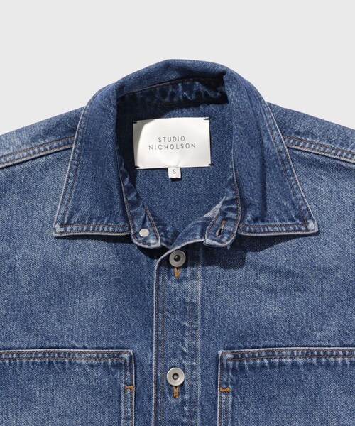 ADAM ET ROPE'（アダムエロペ）の「【STUDIO NICHOLSON/スタジオニコルソン】SAXON REGEB DENIM SHBL（デニムジャケット・メンズ・ブルー系・M/S）」の5枚目の写真