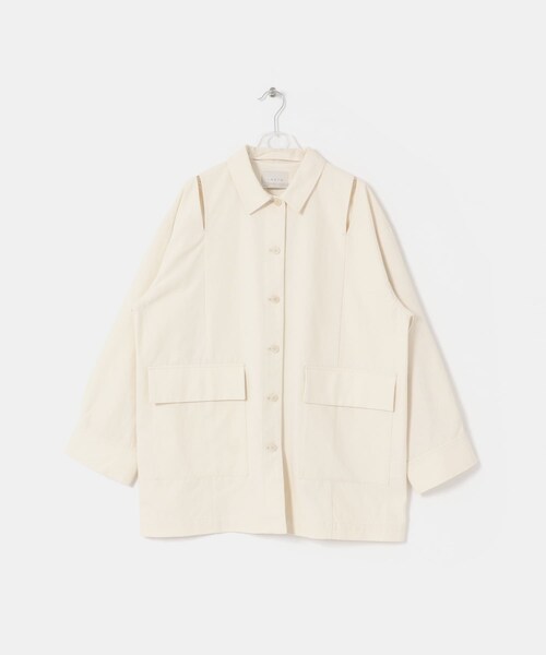 LAATO（ラート）の「slit coveralls（カバーオール・レディース・クリーム/インク・Free）」の15枚目の写真