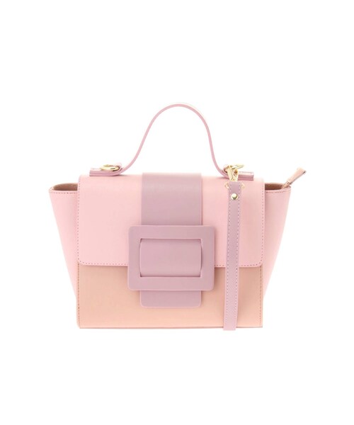 LAGUNAMOON（ラグナムーン）の「〈marco bianchini〉バイカラースクエアショルダーBAG（ショルダーバッグ・レディース・ブラック/ピンク・F）」の4枚目の写真