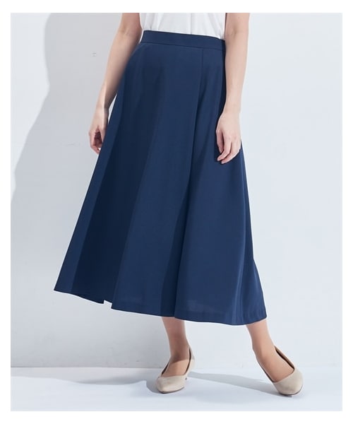 nissen（ニッセン）の「【レディーススーツ】セットアップ対応ロングフレアスカート（上下別売・吸汗速乾ストレッチコードレーンシリーズ）<大きいサイズ有>（フォーマルスーツ/小物・レディース・ネイビー×オフホワイトストライプ/ネイビー系/ネイビー×オフストライプ(新仕様)/ネイビー系(新仕様)・S/M/L/LL/3L/4L/5L/6L/8L）」の16枚目の写真
