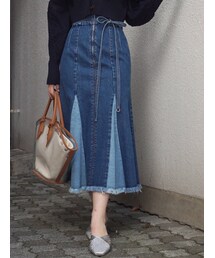 MERCURYDUO | マーメイドラインフリンジスカート(スカート)