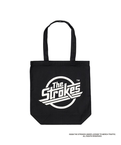 bonjour records(ボンジュールレコーズ)の「The Strokes for bonjour records Official Tote bag ザ・ストロークス オフィシャル トートバッグ(トートバッグ・レディース・ブラック/ブラック系・F)」の1枚目の写真