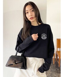 EMODA | エンブレムロゴロングTシャツ(Tシャツ/カットソー)