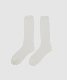 ROPE'（ロペ）の「ウール混リブシアーソックス（ソックス/靴下・レディース）」