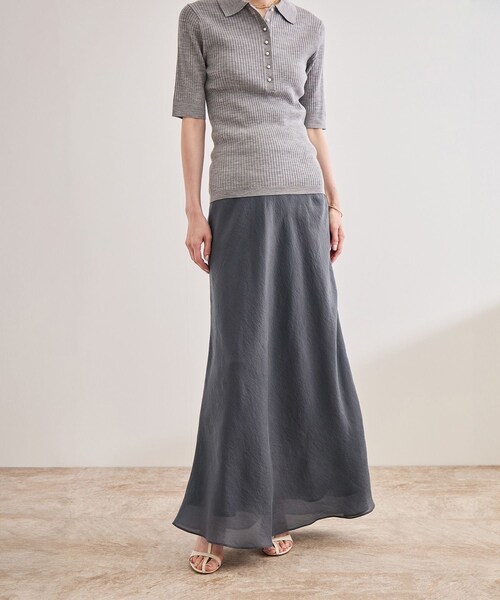 ROPE'(ロペ)の「シアーエアリー マーメイドスカート/セットアップ対応(スカート・レディース・ブラック/グレー・36/38)」の18枚目の写真