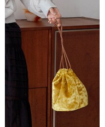 Ungrid | ベロア巾着バッグ(ハンドバッグ)