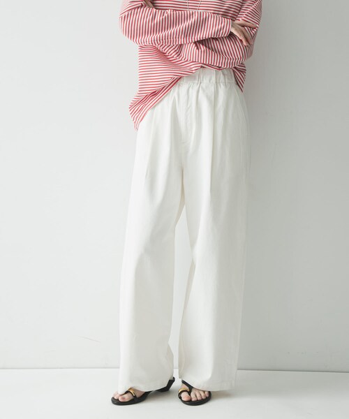 URBAN RESEARCH（アーバンリサーチ）の「『3サイズ展開』チノイージーパンツ（その他パンツ・レディース・OFF WHITE/NAVY/LT PINK・36/38/40）」の6枚目の写真